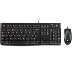Logitech Mk120 Wired Keyboard & Mouse - Arb/Eng - Black